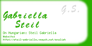 gabriella steil business card